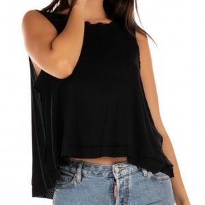 NWT Free People New Love Tank Top Black